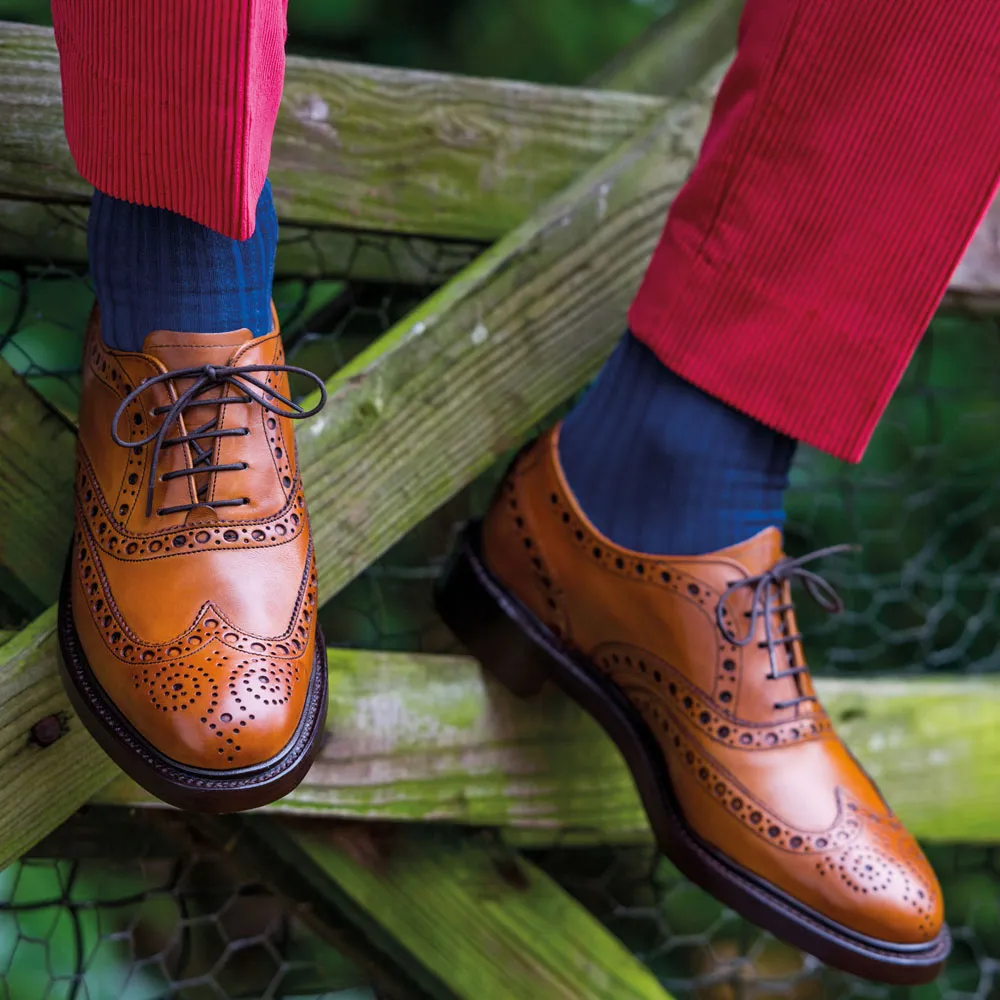 40% OFF BARKER Westfield Shoes - Mens Country Brogues - Cedar Calf - Size: UK 6