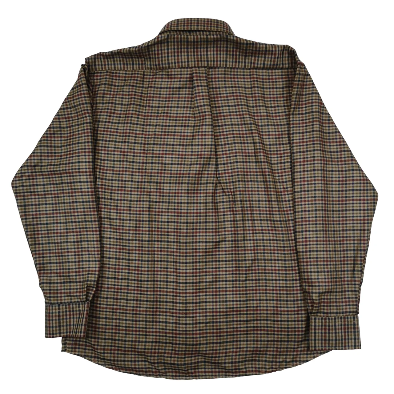 Aero Cable Brown Checkered LS Shirt