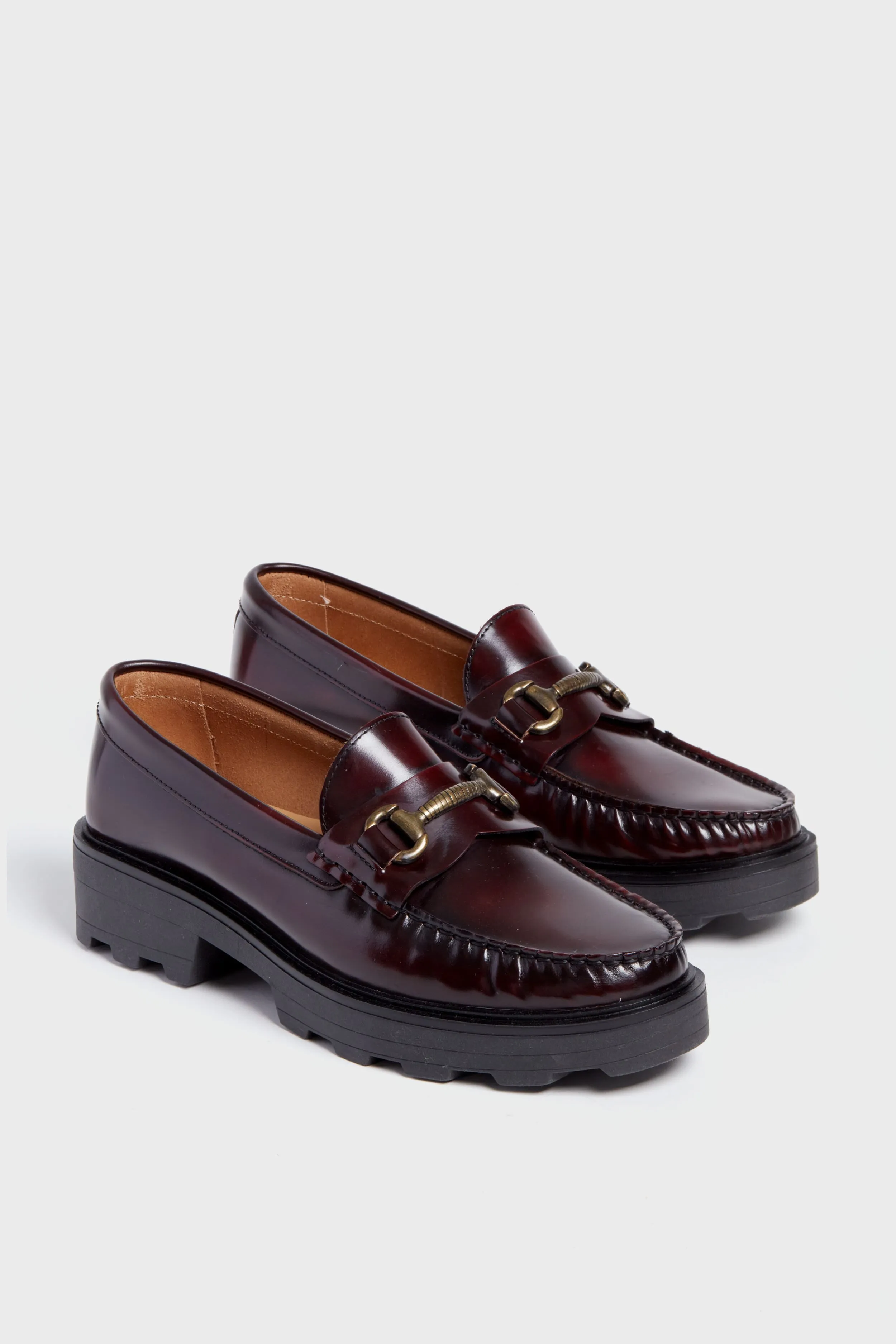 Bordeaux Idler Horsebit Tread Loafers