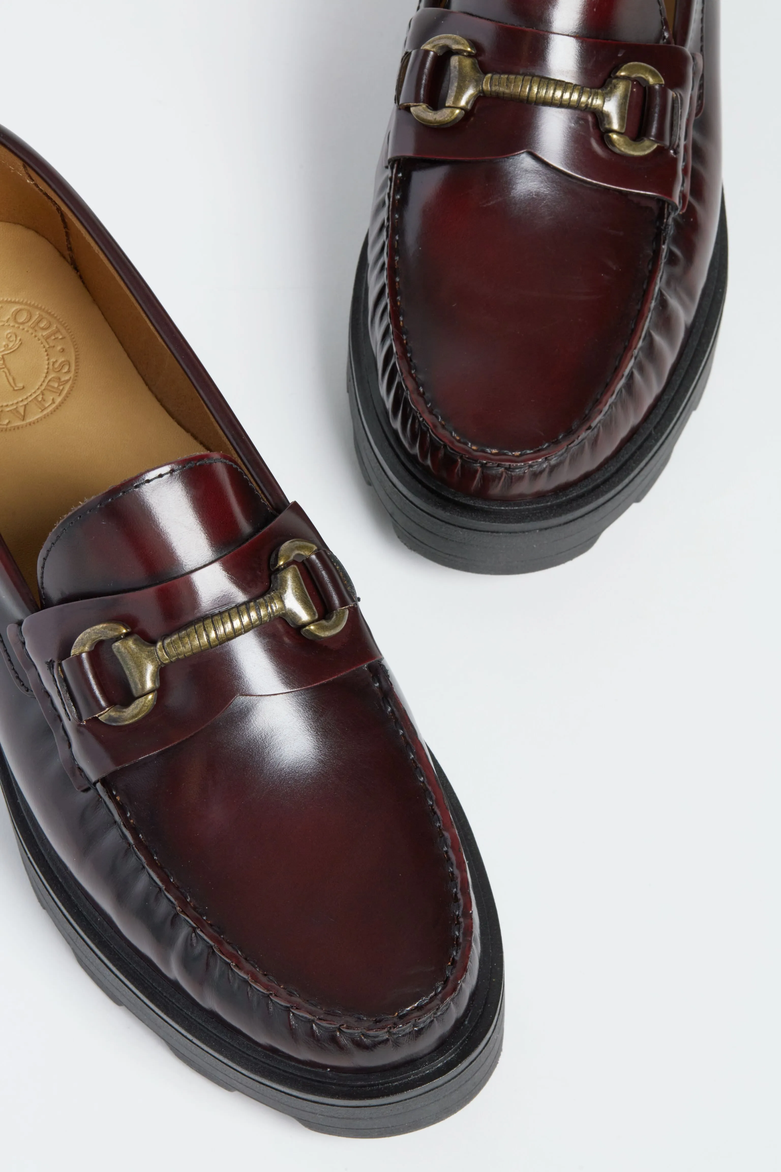 Bordeaux Idler Horsebit Tread Loafers