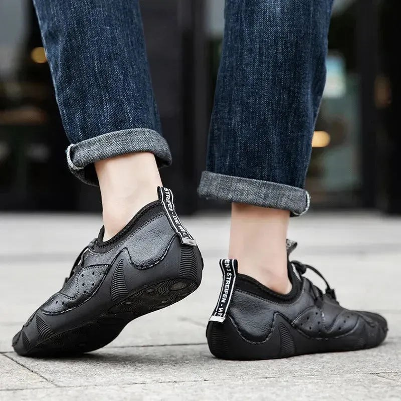 Breathable Leather Shoes Versatile Men's Casual