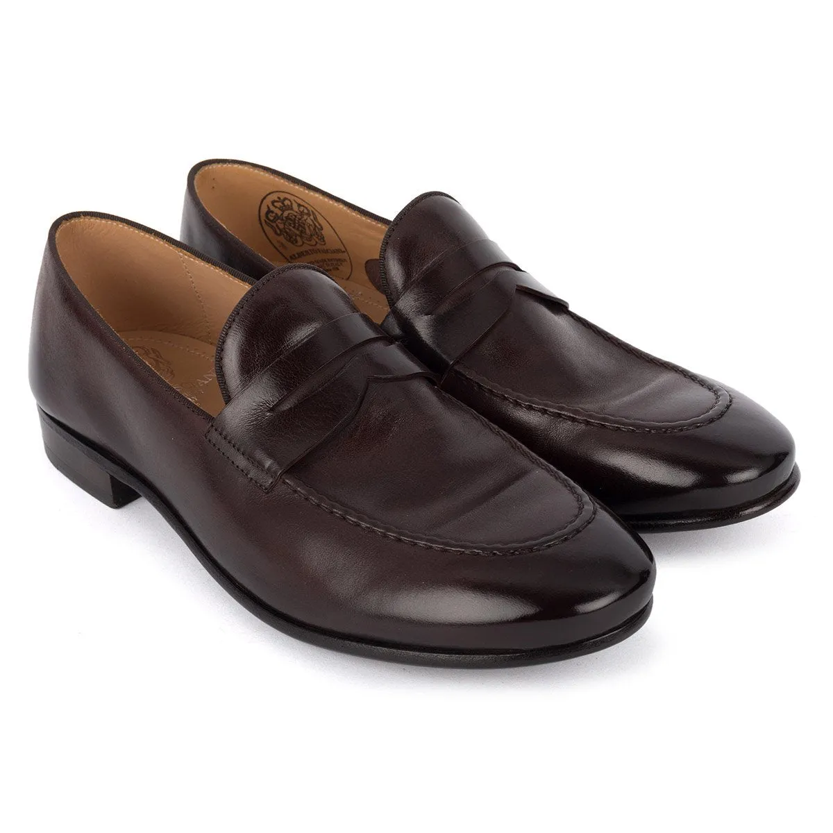 BRIAN 61011<br>Dark brown horse loafers