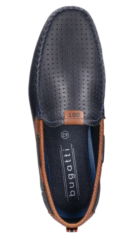 Bugatti -  Chesley Moccasin Dark Blue