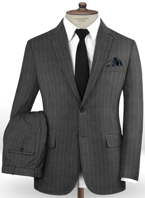 Caccioppoli Dapper Dandy Vigi Dark Gray Wool Suit