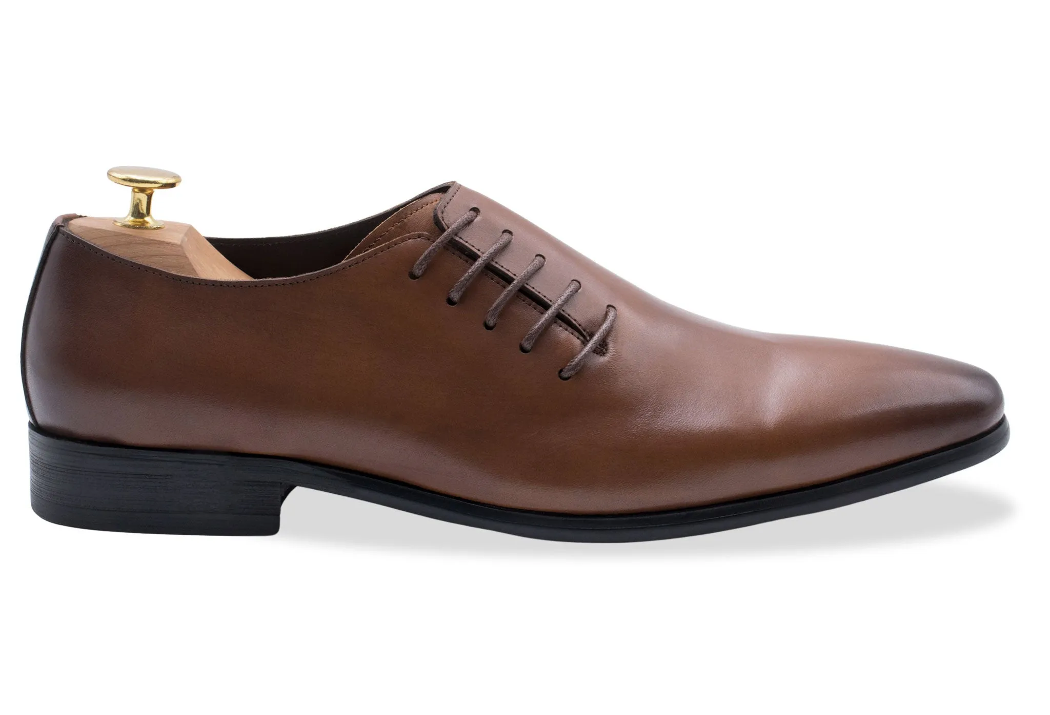 Calzada Wholecut Chestnut Oxford