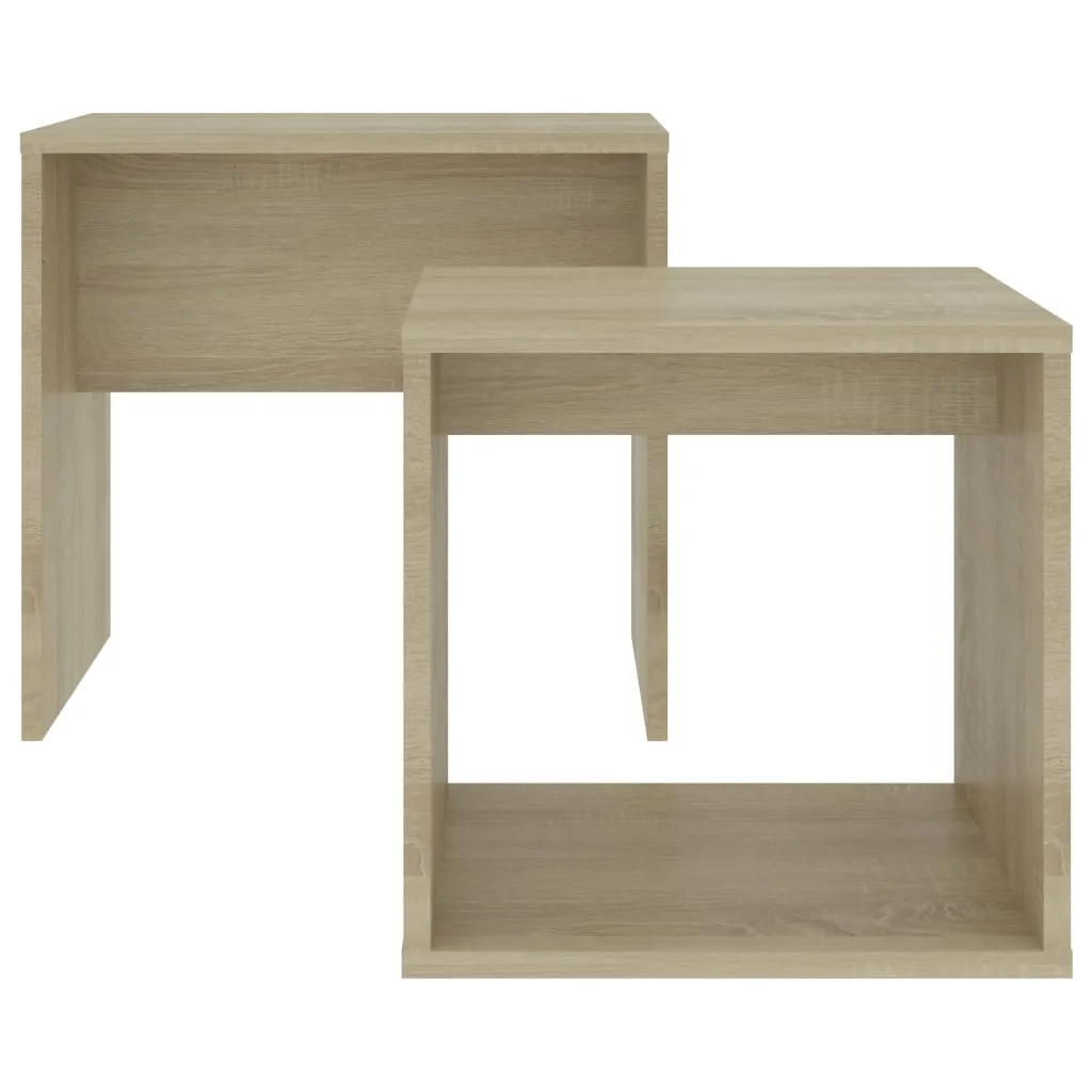 Coffee Table Set Sonoma Oak 48x30x45 cm Engineered Wood