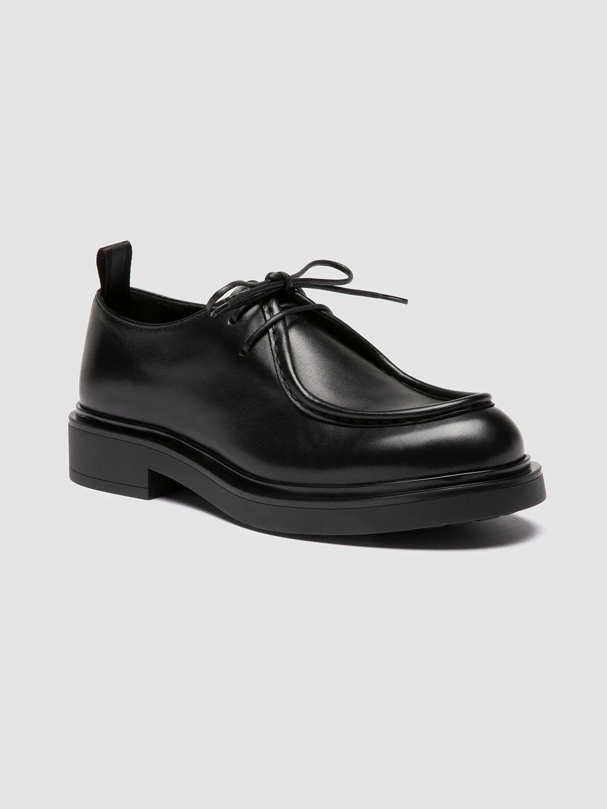 ENGINEER 102 - Black Leather Derby Shoes