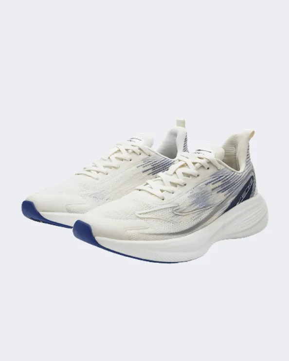 Erke Cushioning Men Running Shoes White/Blue 11122103231-001