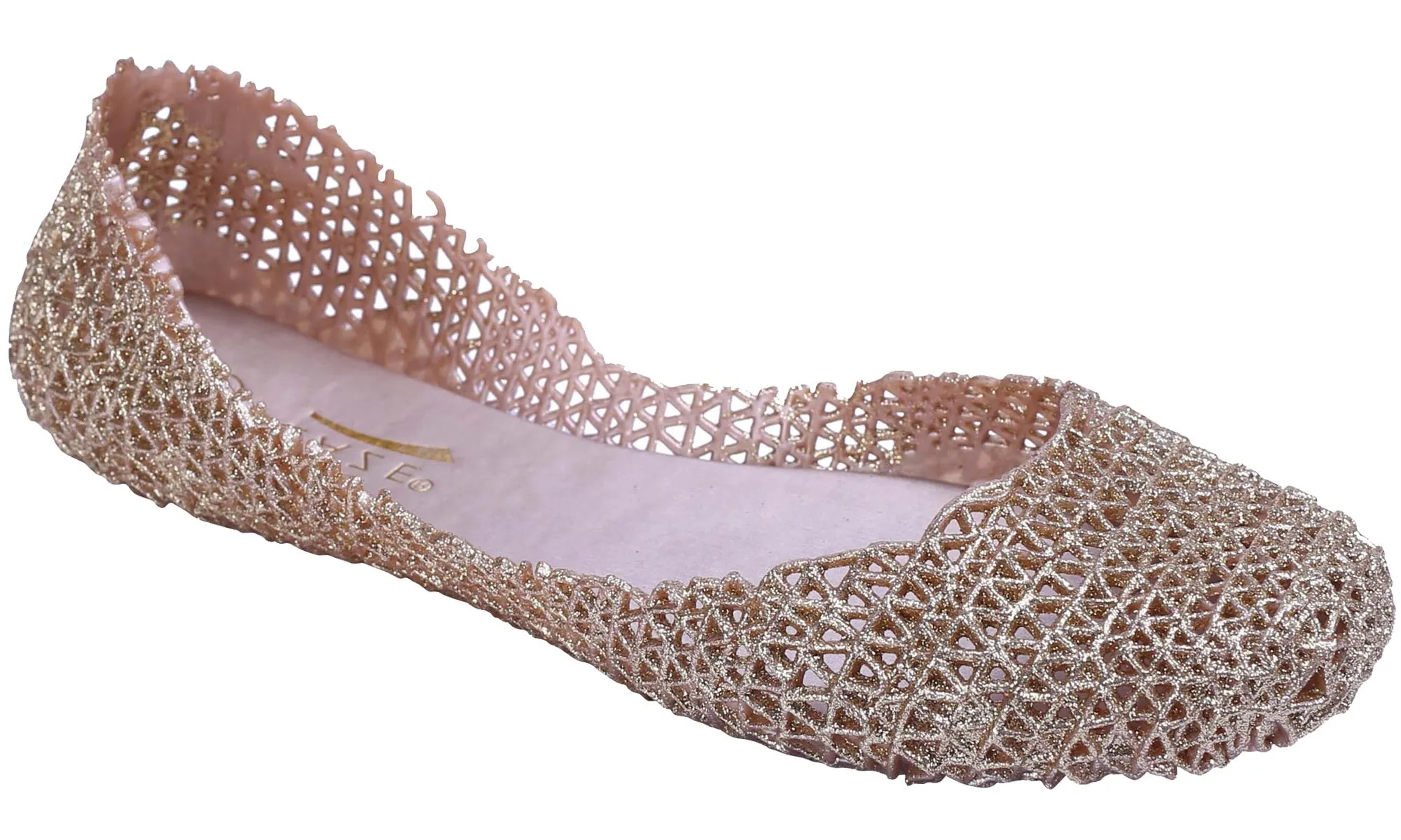 Glaze Women's D'Orsay Slip On Round Toe Jelly Ballet Flat