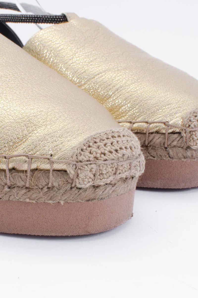 GOLD ESPADRILLES