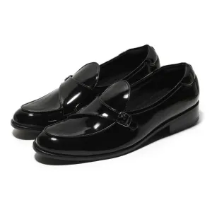 Goliath - Black Patent Monk Slip-On