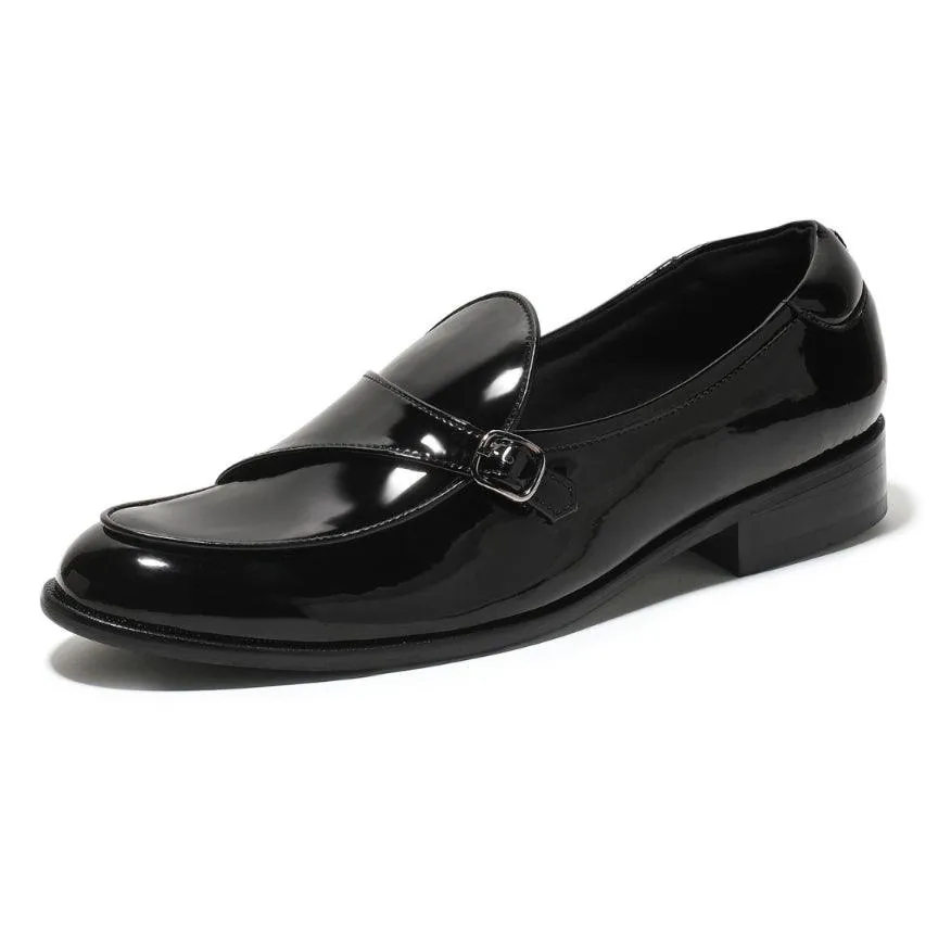 Goliath - Black Patent Monk Slip-On