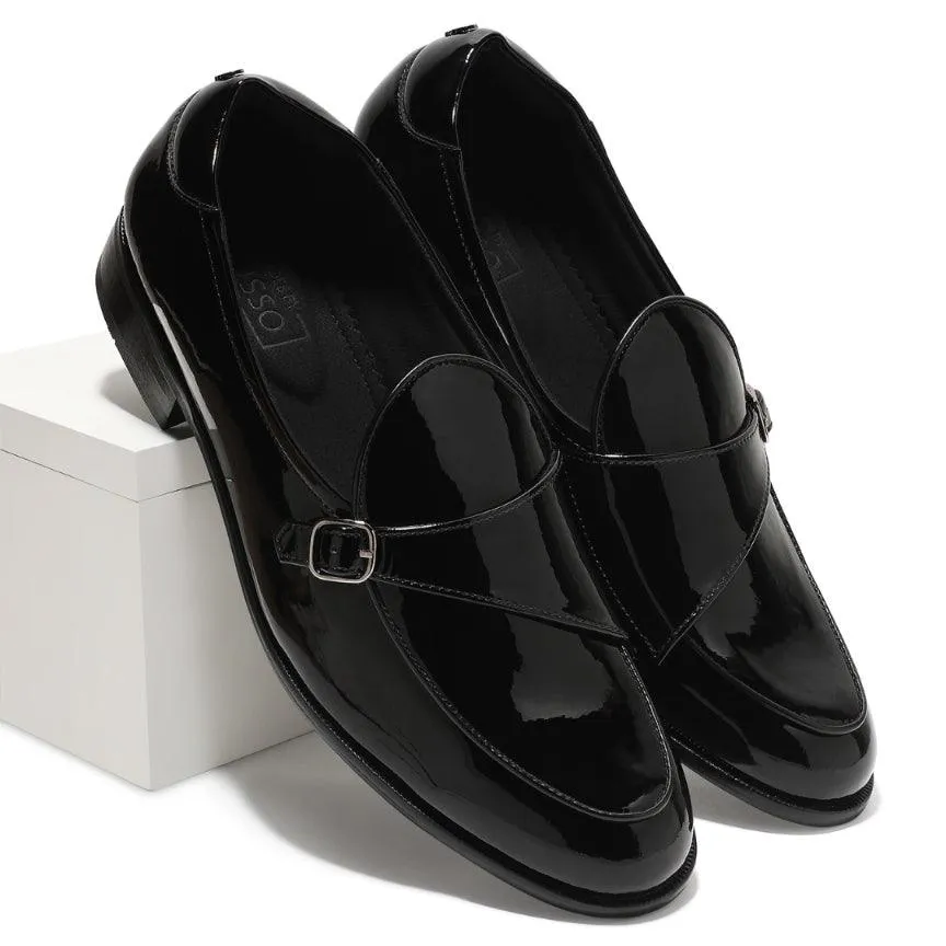 Goliath - Black Patent Monk Slip-On