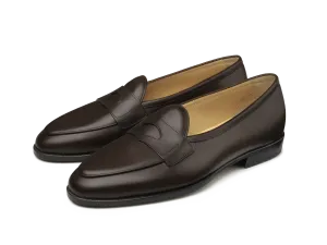 Grand Fleurus Penny Loafers in Dark Brown Noble Calf