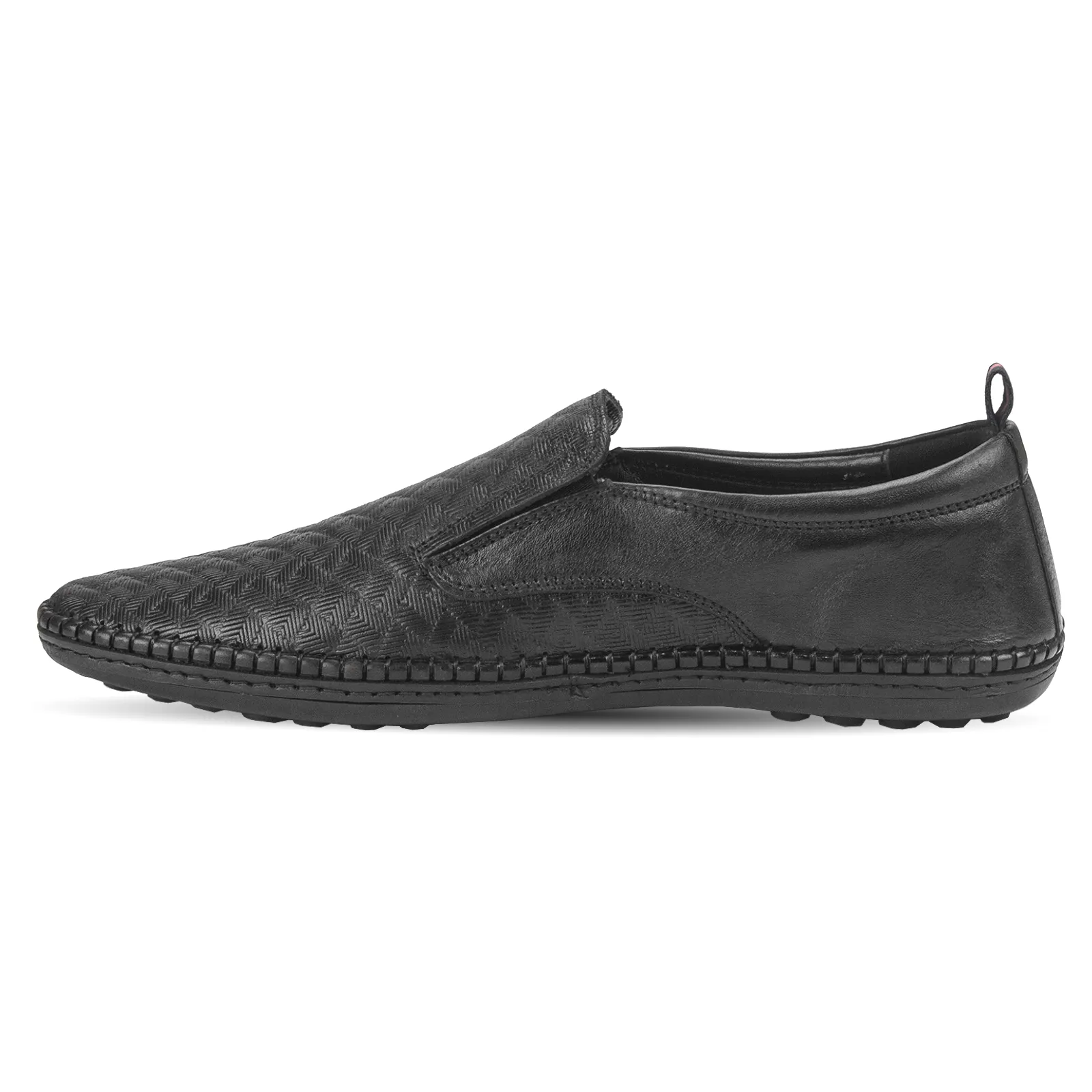 Jim Men's Textured leather casual Moccasin