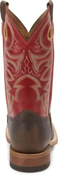 JUSTIN MEN'S ROUGH RIDER TABACCO WESTERN BOOT - BR737