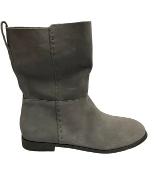 Lands End Womens Slouch Suede Boot Warm Graphite