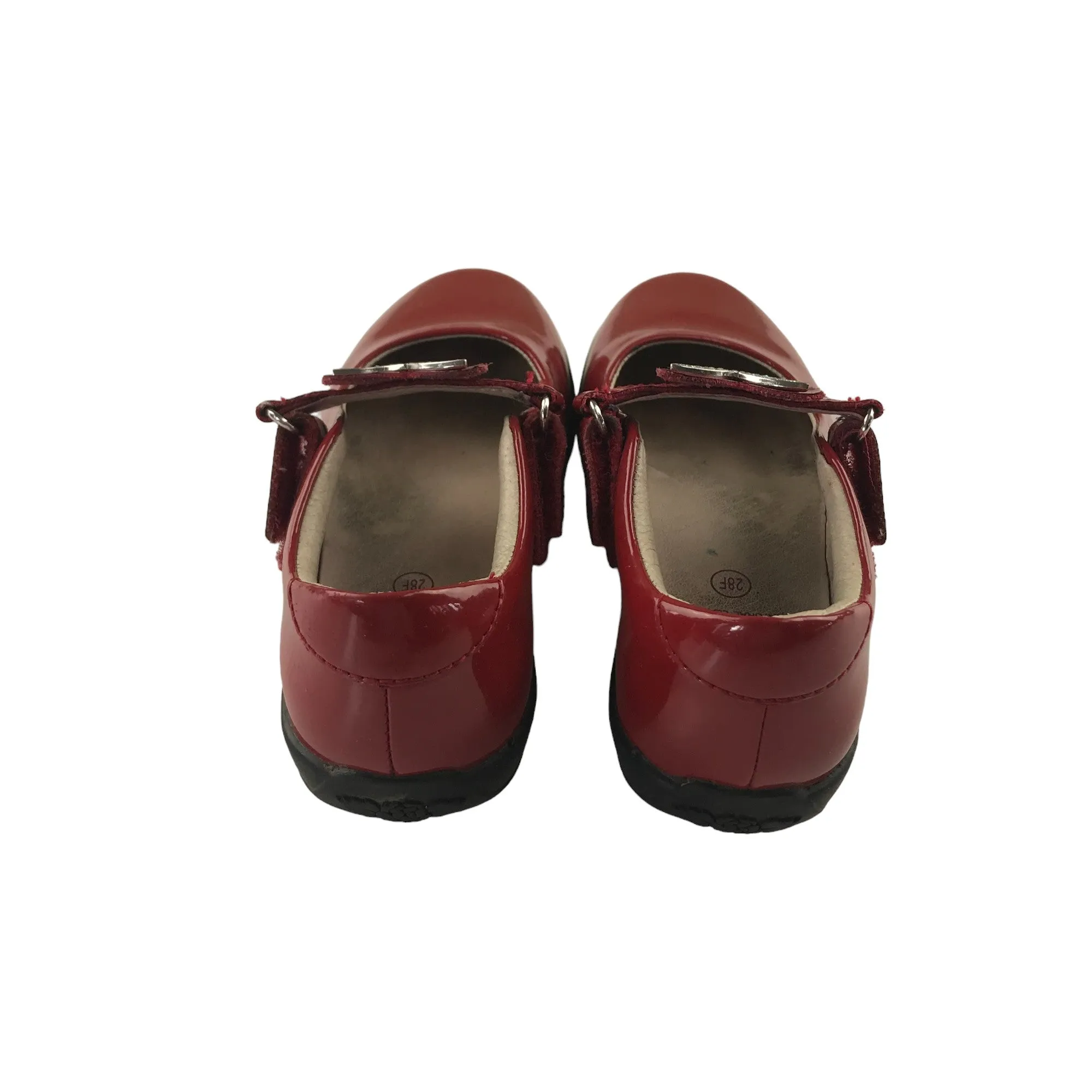 Lelli Kelly pumps shoe size 10 junior red flat shoes with changeable straps and spare plain straps