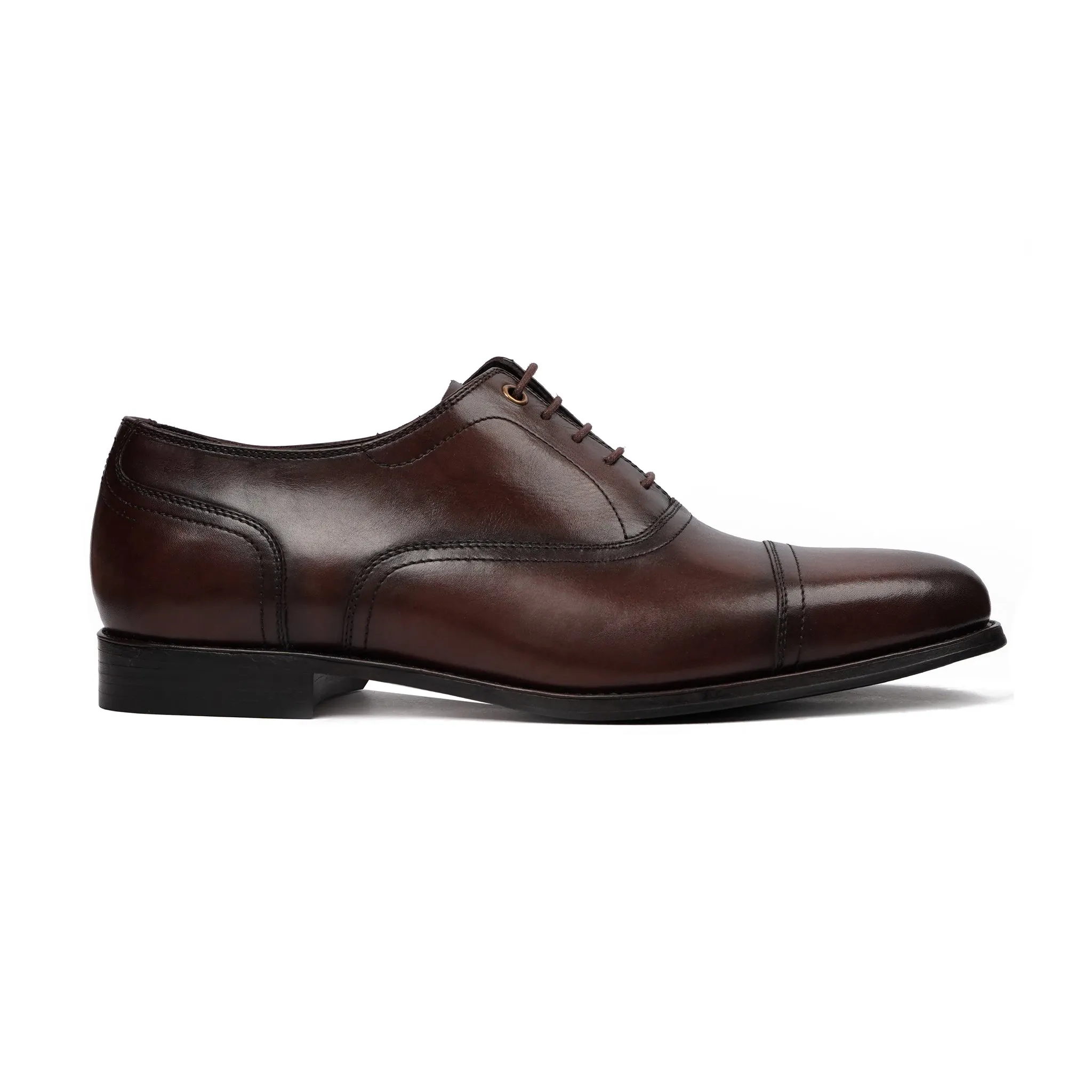 Lorsch - Men's Dark Brown Calf Leather Oxford Shoe