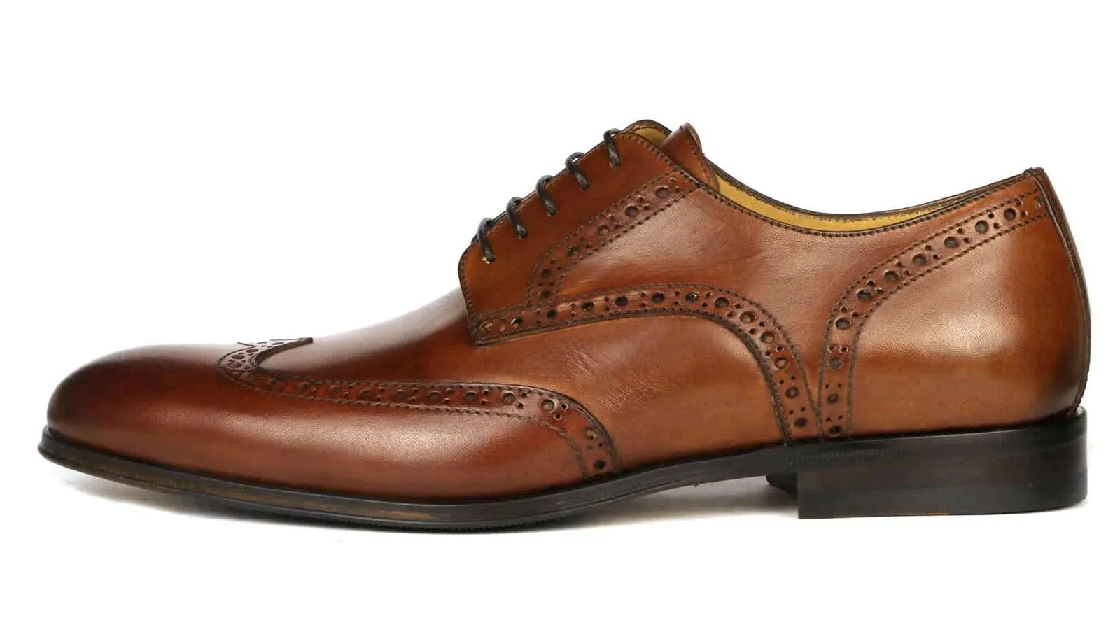 Madison Wingtip Derby Brogue Chestnut