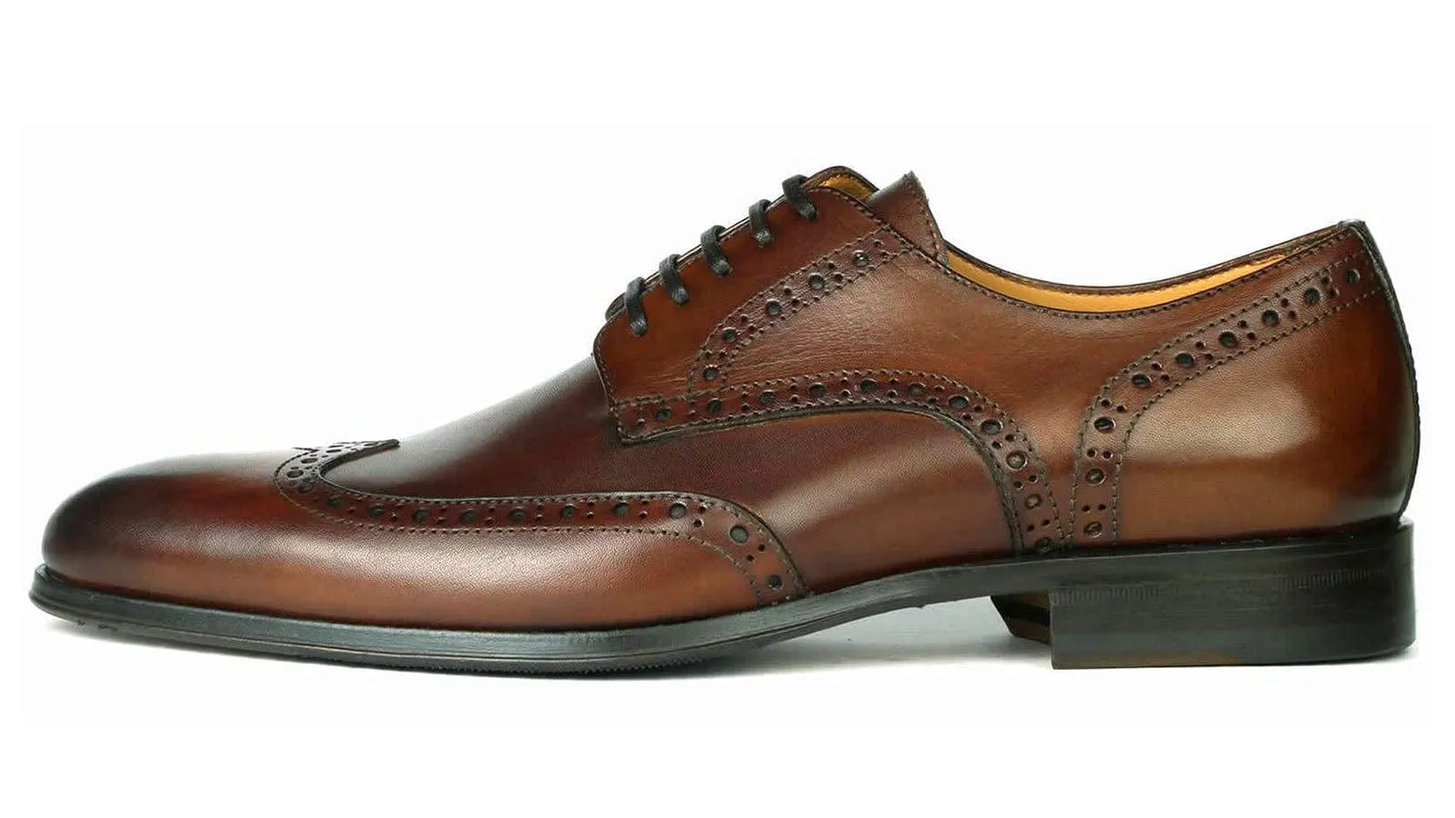 Madison Wingtip Derby Brogue Tan