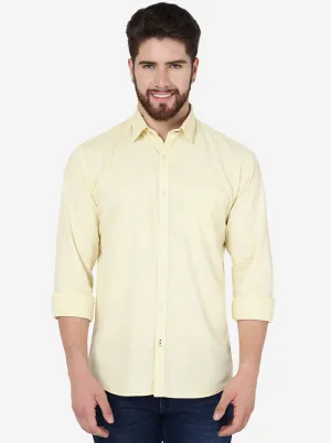 Mellow Yellow Checked Smart Fit Semi Casual Shirt | Greenfibre