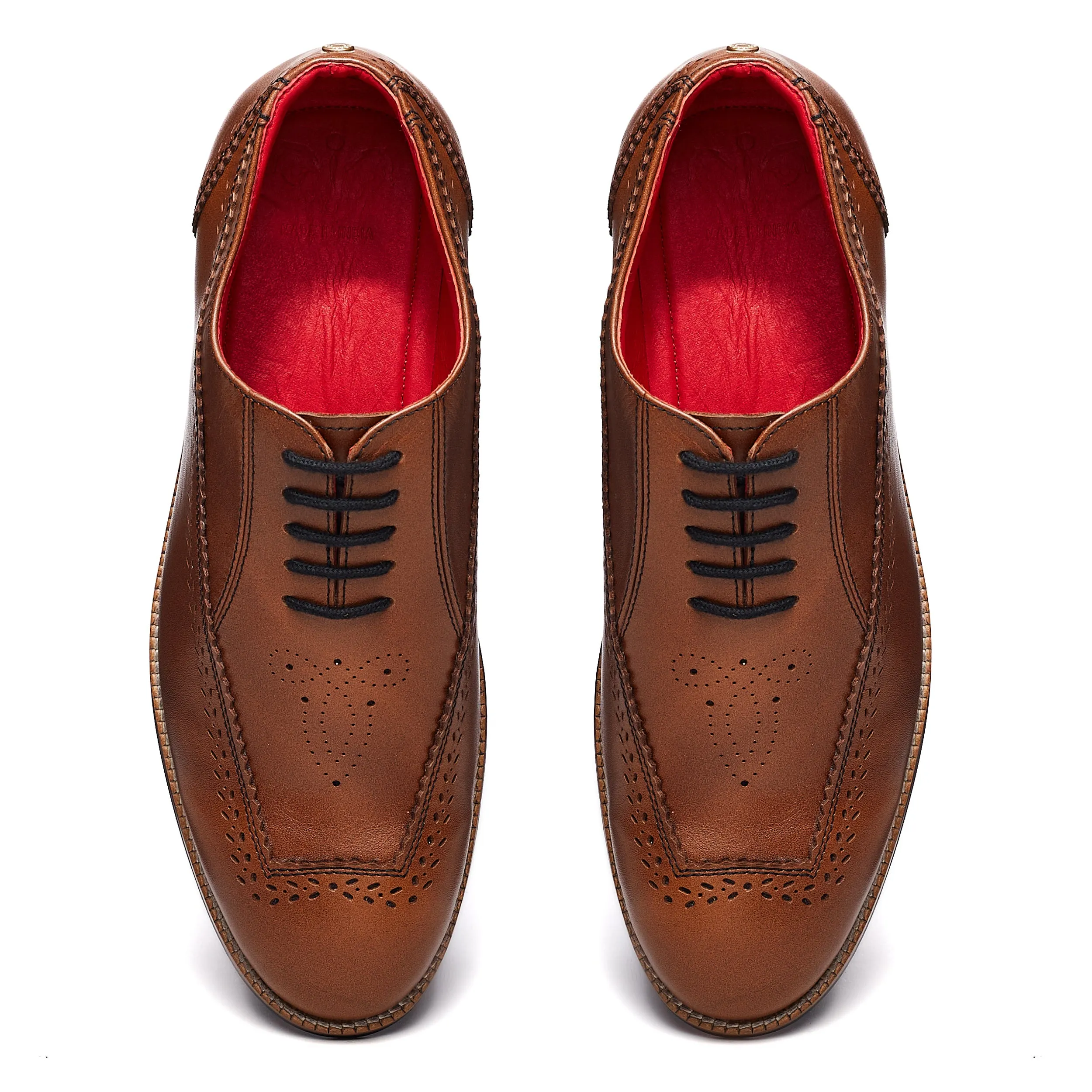 Nawab Brogues Men – Cedar