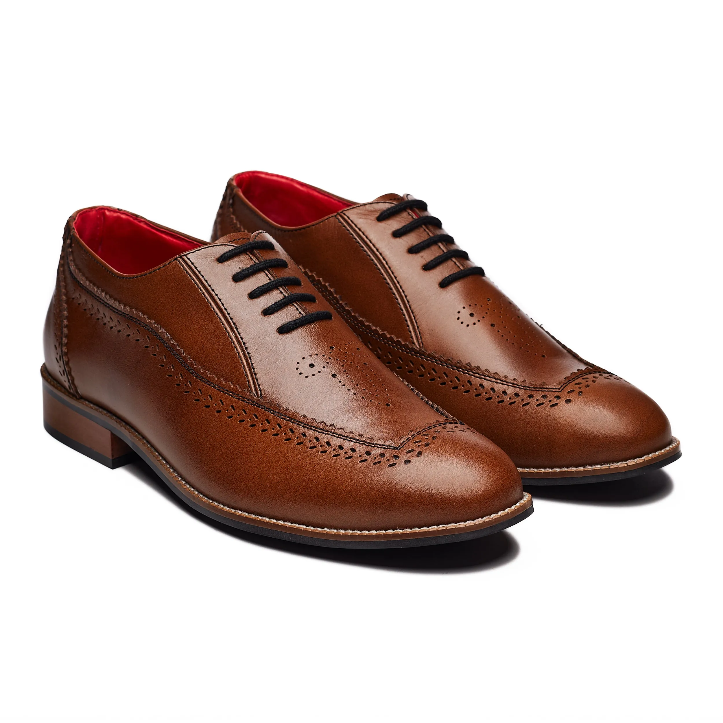 Nawab Brogues Men – Cedar