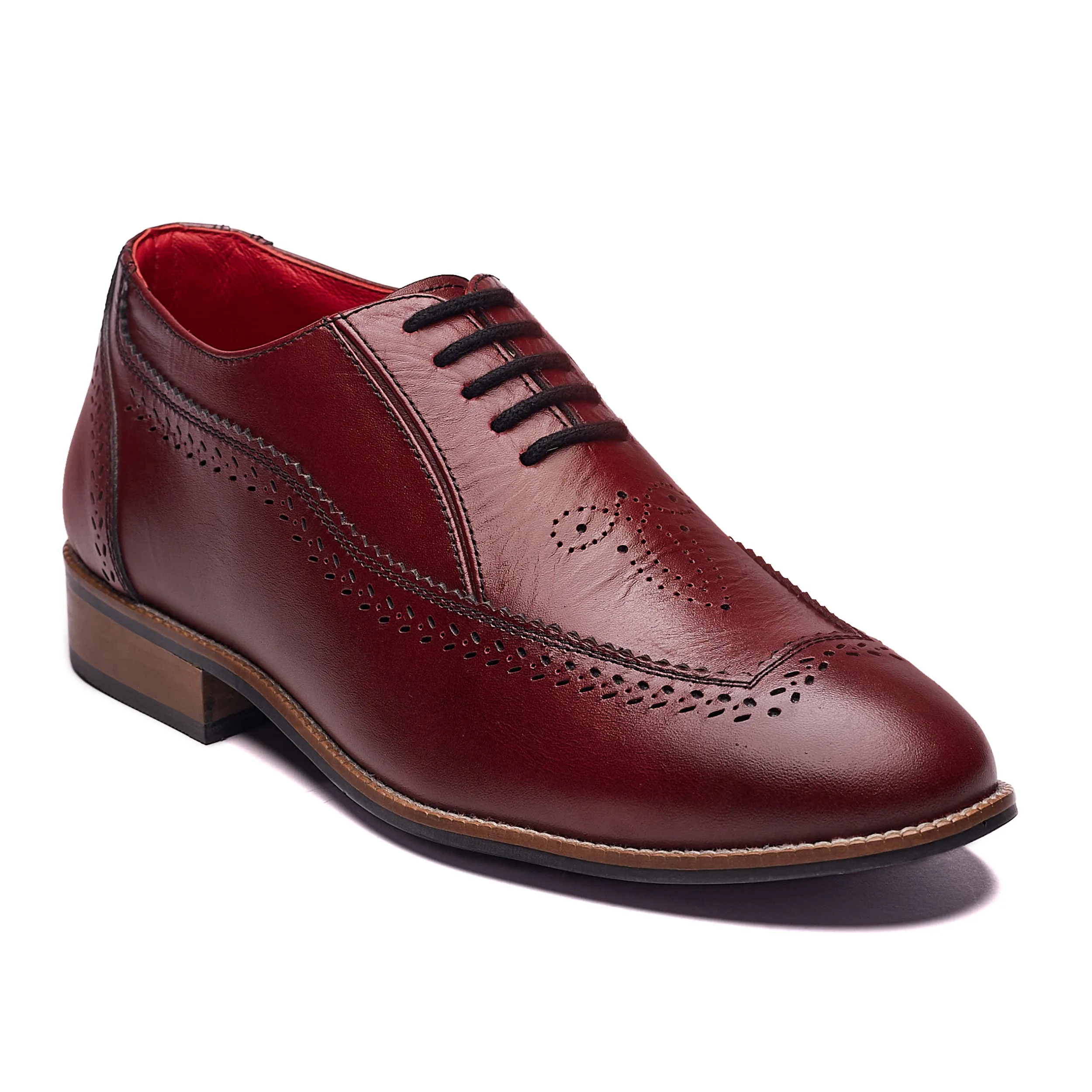 Nawab Brogues Men – Oxblood