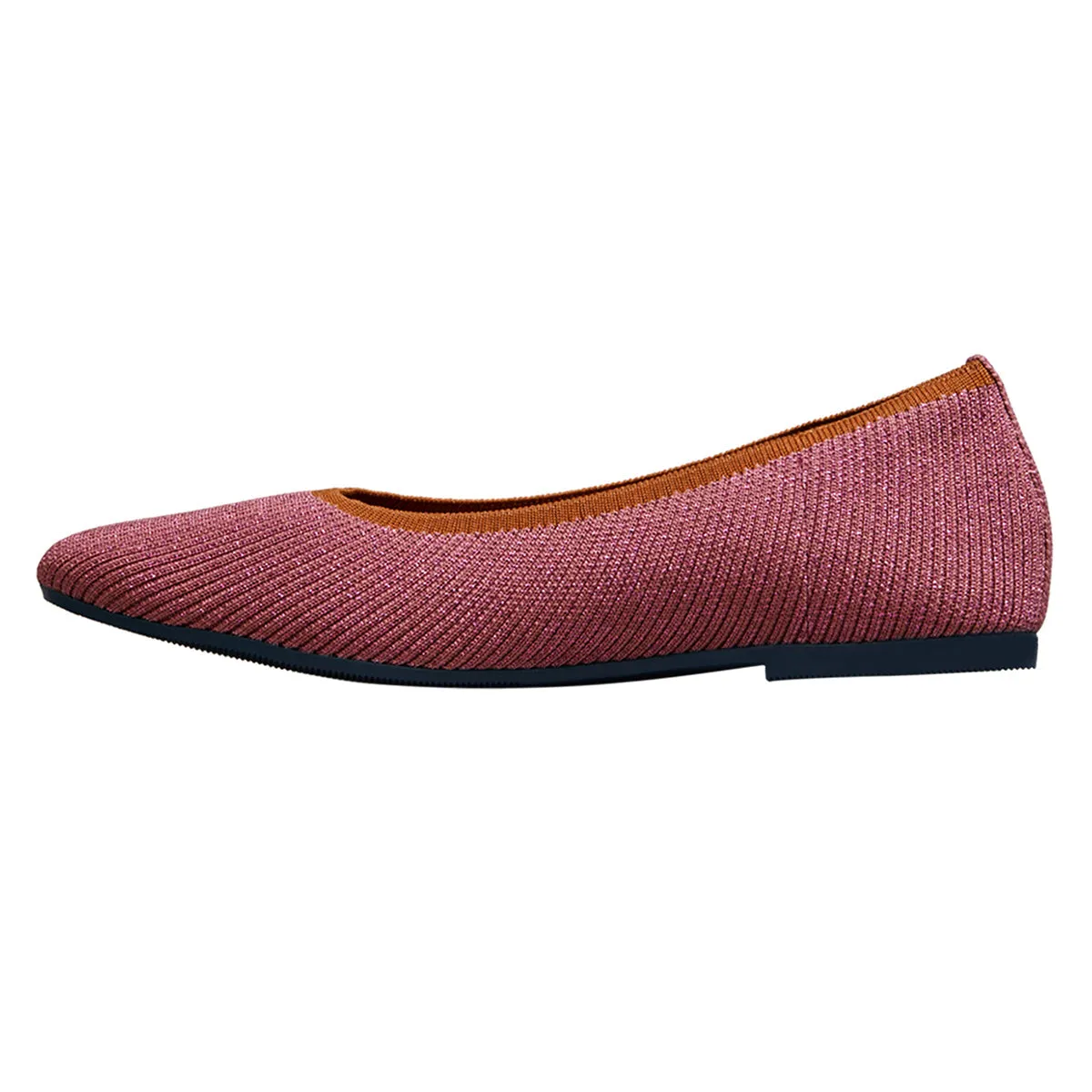 Neeman's Slip-Ons Flats for Women | Metallic Square | Pink