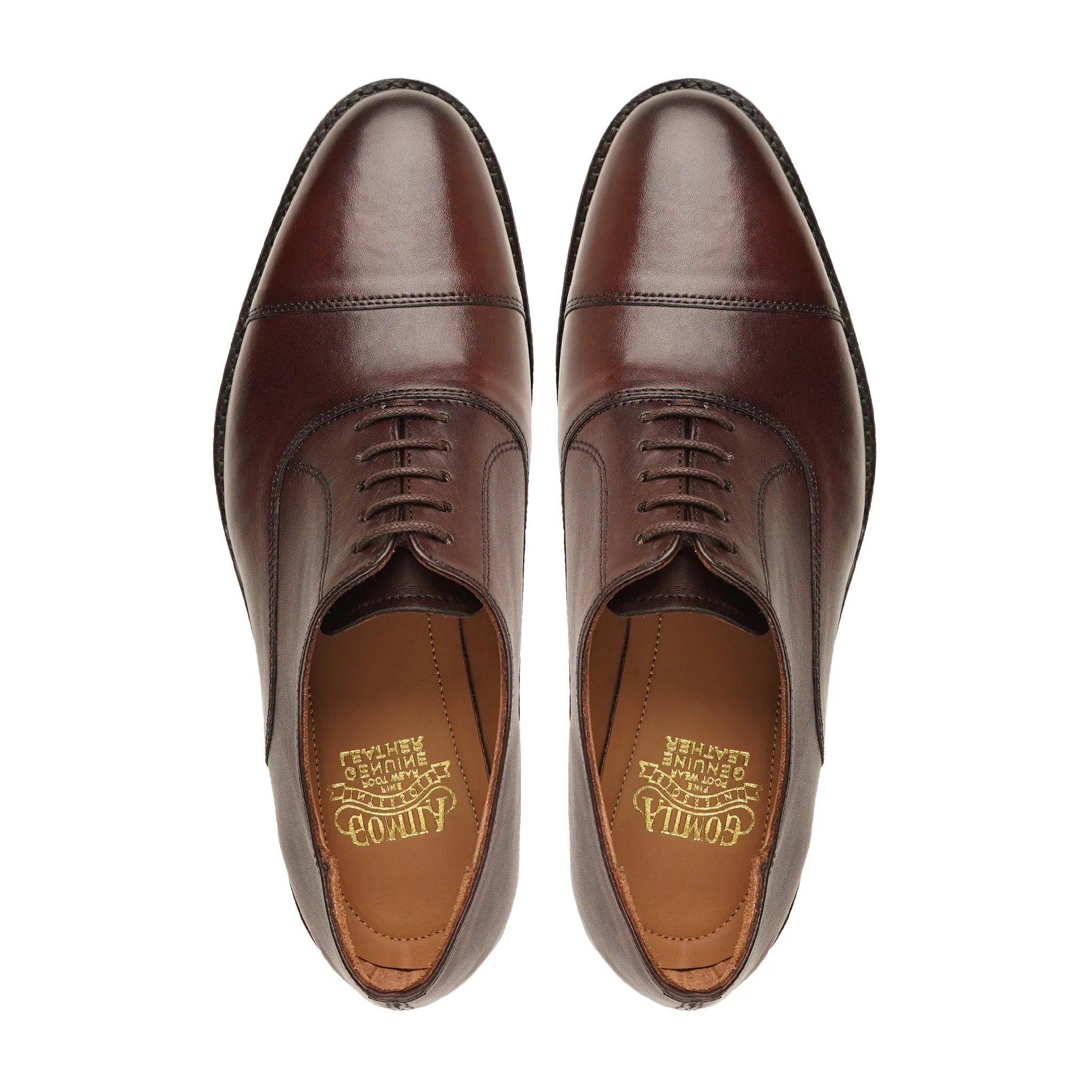 Rostock - Men's Dark Brown Calf Leather Oxford Shoe