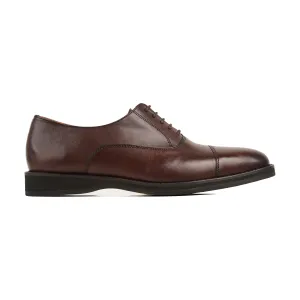 Rostock - Men's Dark Brown Calf Leather Oxford Shoe