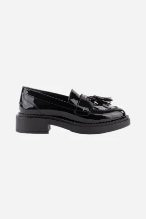 Seychelles Final Call Loafer in Black Patent