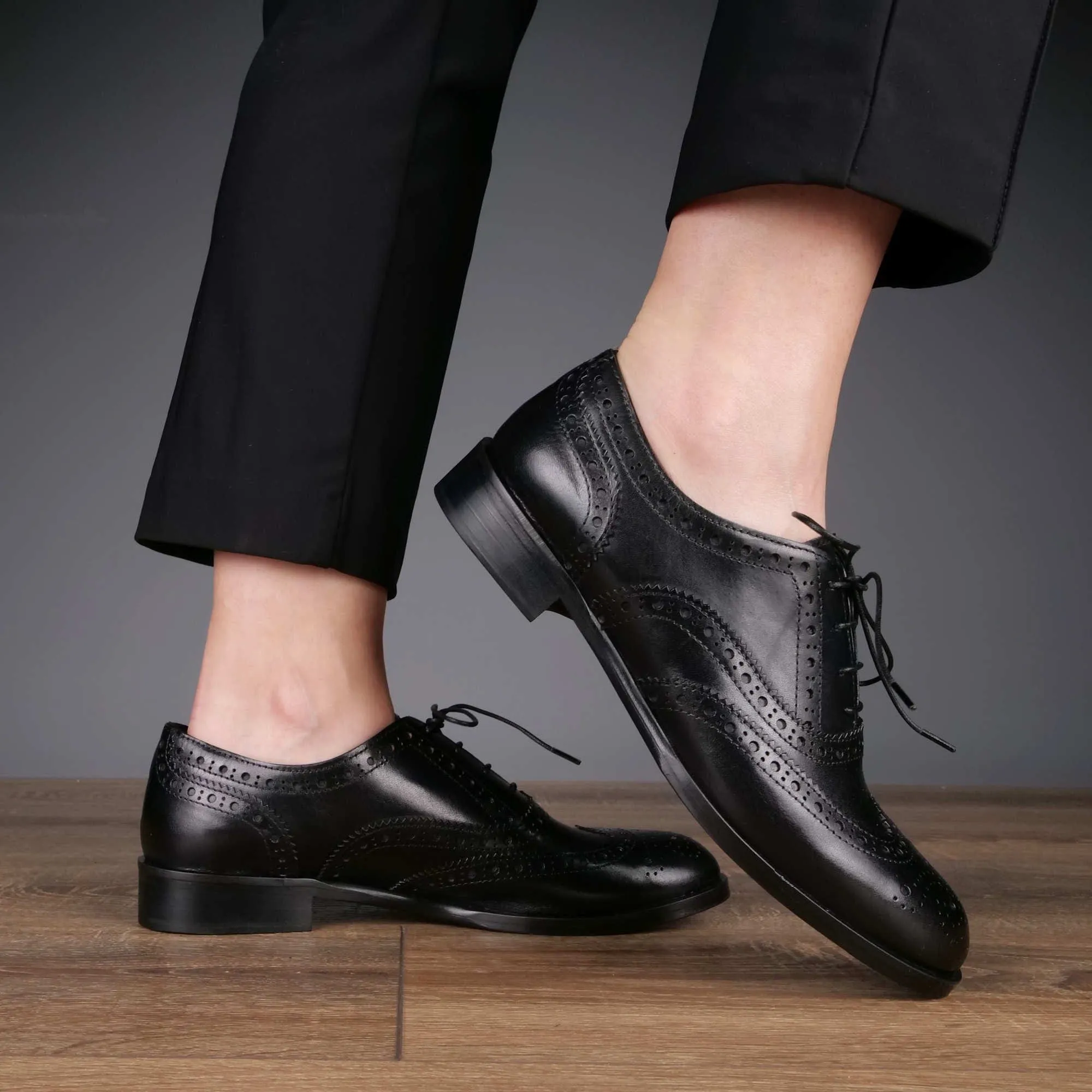 Siena Wingtip Oxford Brogue Black