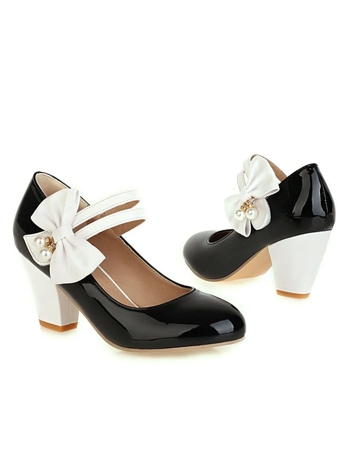 Straps Bowknot High Heels Shoes