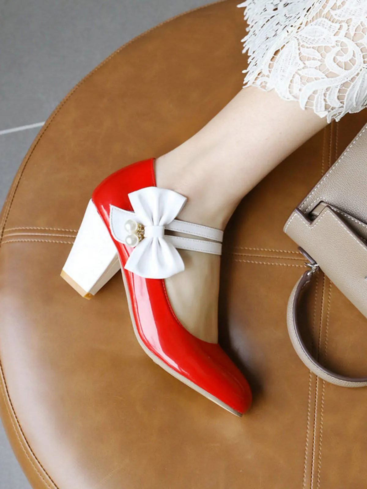 Straps Bowknot High Heels Shoes