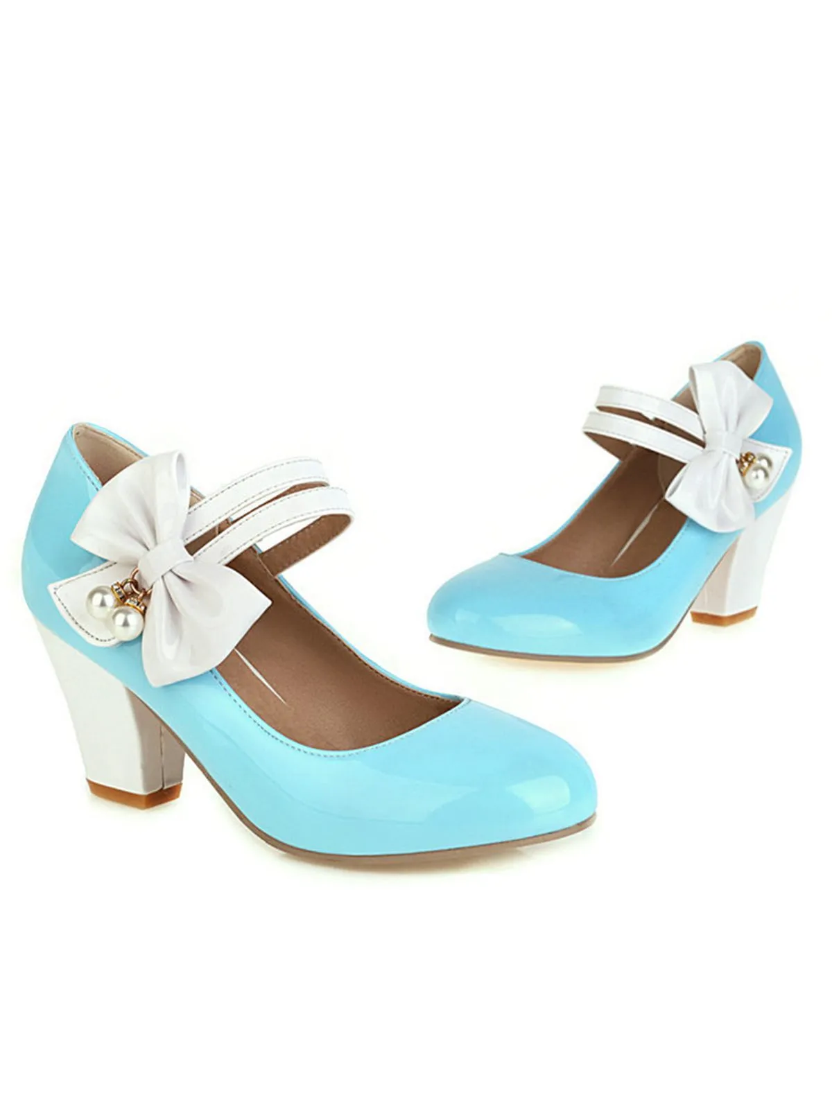 Straps Bowknot High Heels Shoes