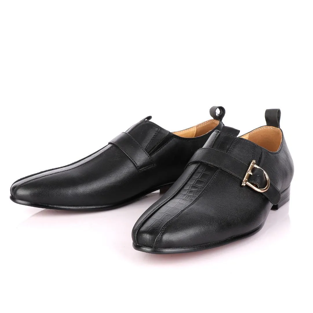 Terry Taylors Black Side Buckle Formal Shoe