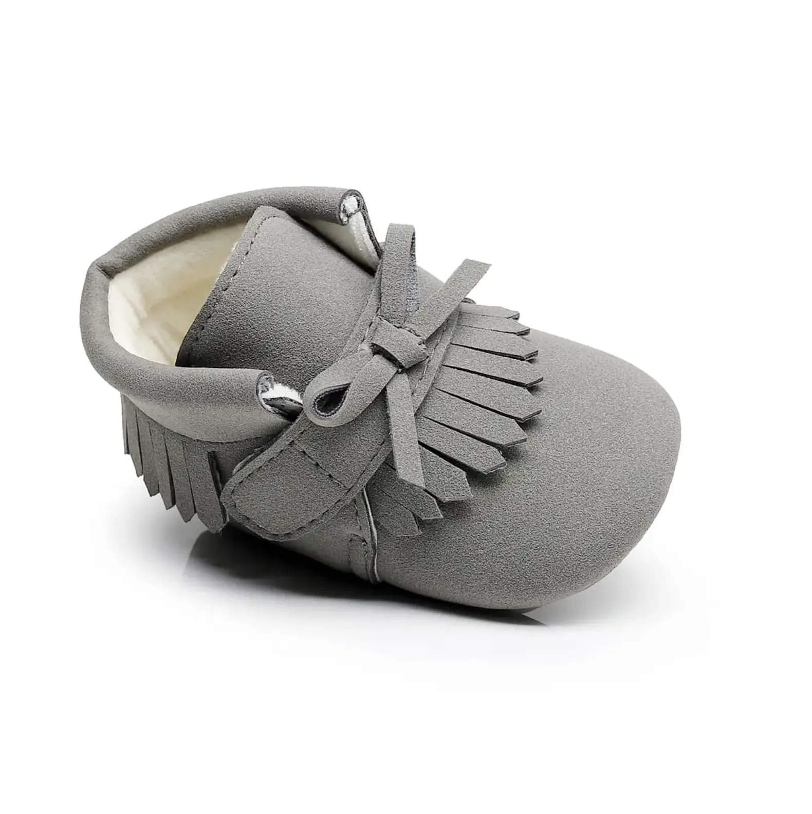 The Little Adventurer Collection Moccasins | Gray Color