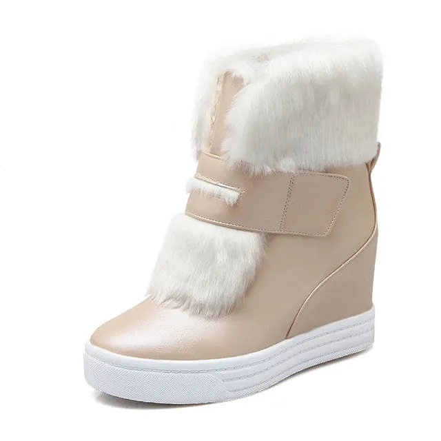 Thick Fur Warm Waterproof Winter Snow Boots