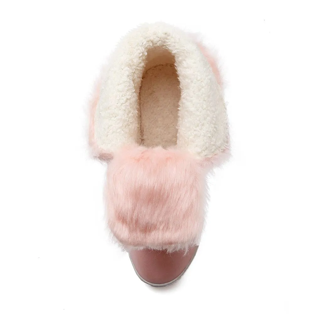 Thick Fur Warm Waterproof Winter Snow Boots