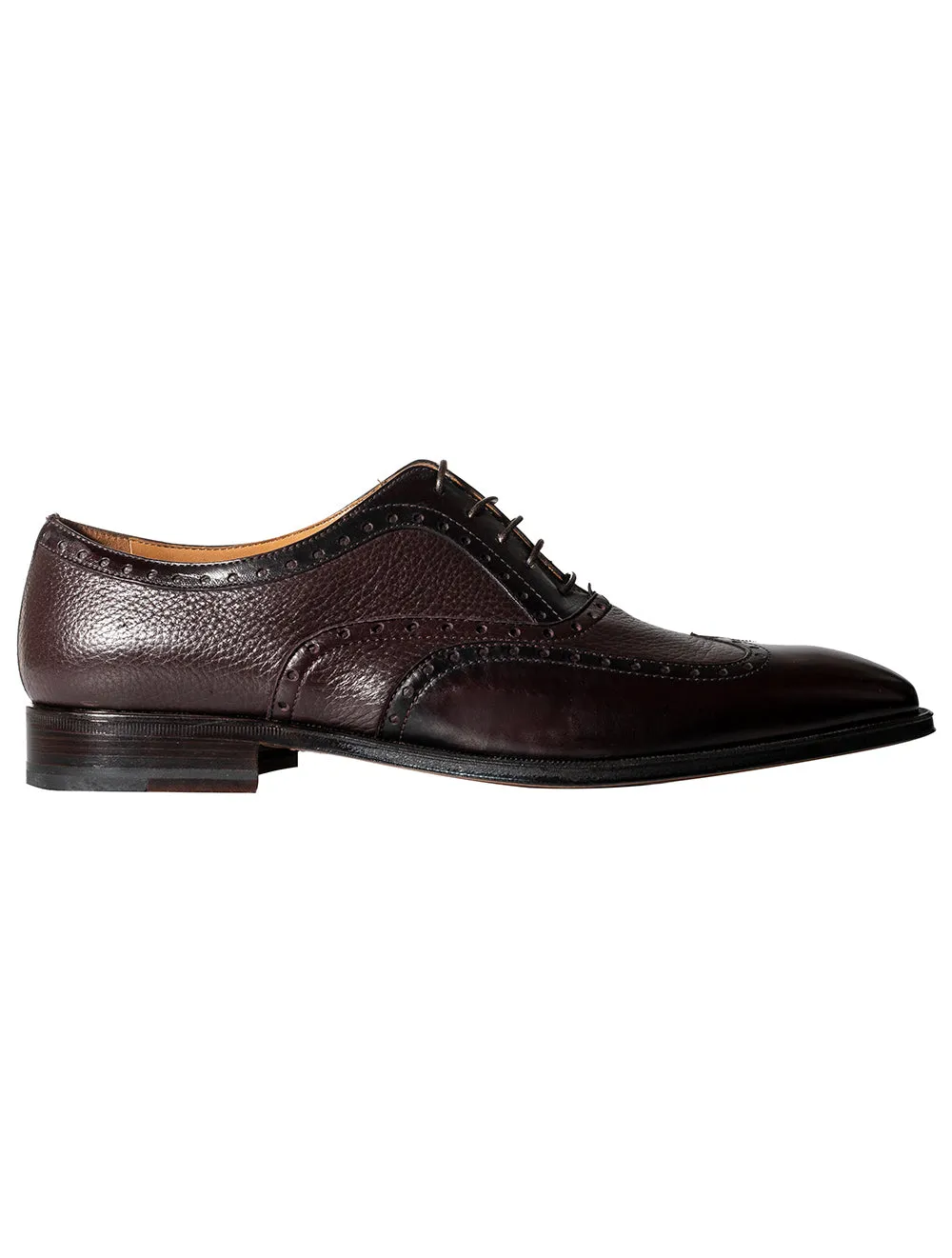 Trento Deerskin Brogue Burgundy