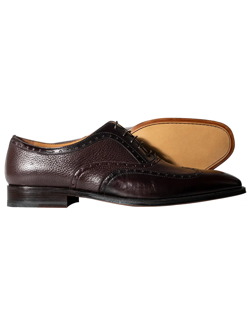 Trento Deerskin Brogue Burgundy