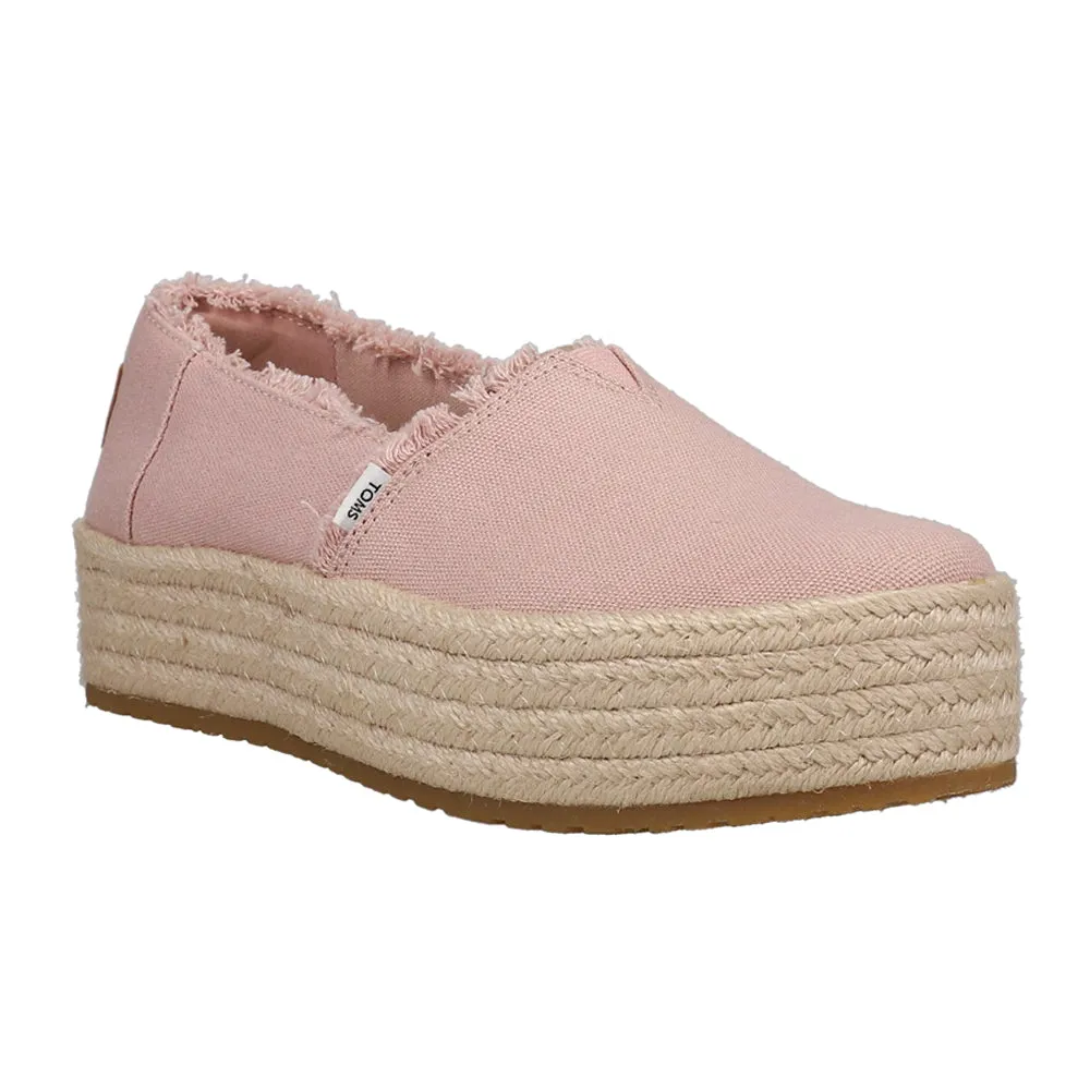 Valencia Slip On Platform Espadrille Flats