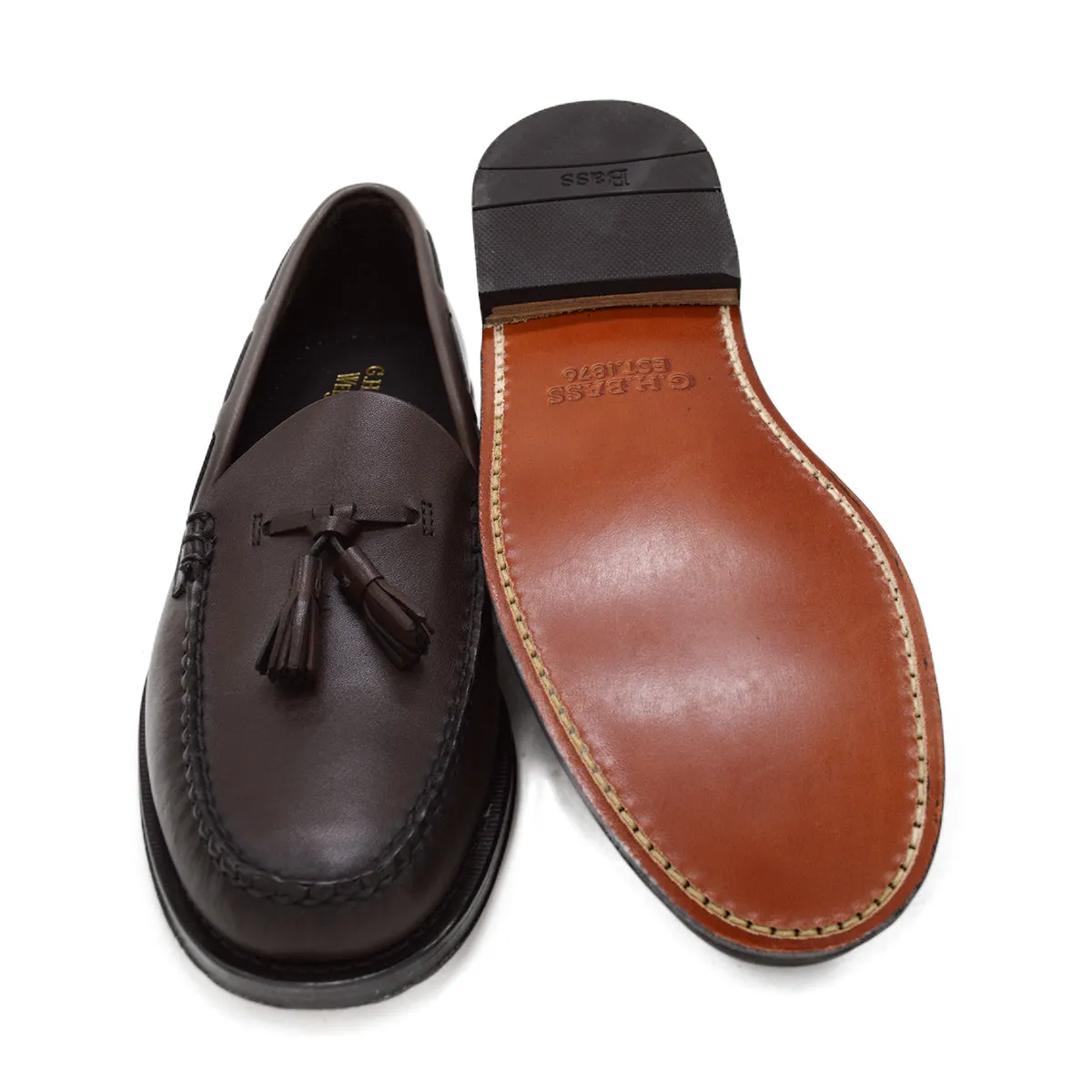 Weejuns Larkin Tassel Loafers Soft Chocolate Leather