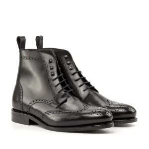 WINGTIP BOOTS BLACK (TRADITIONAL-Z1)