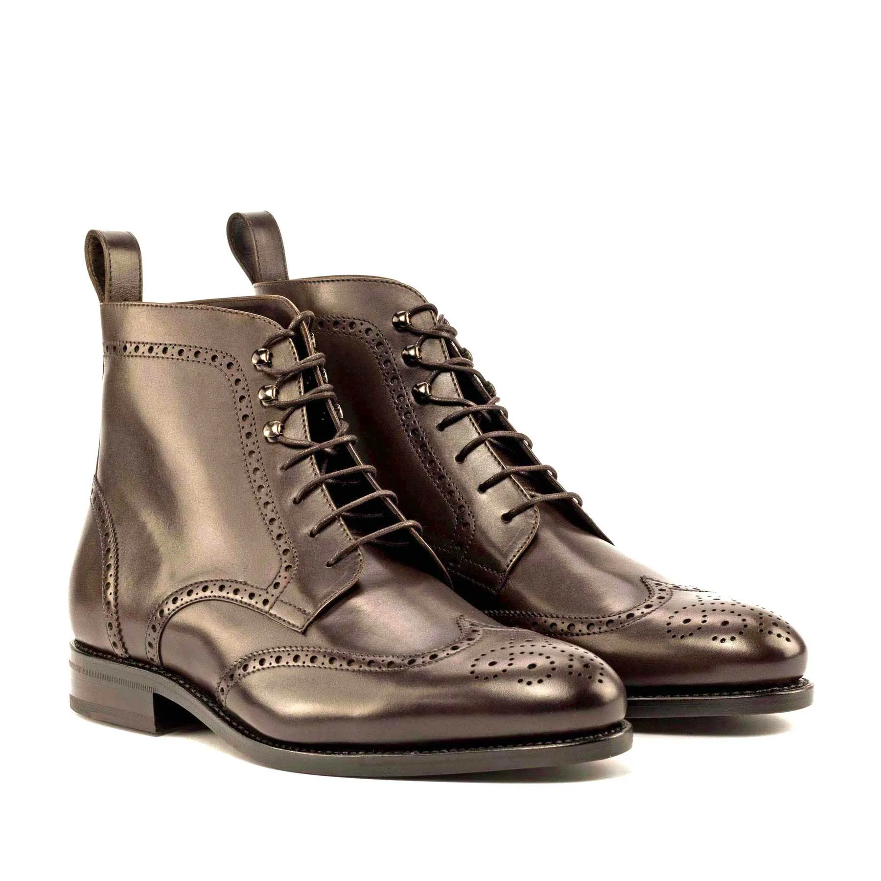 WINGTIP BOOTS DARK BROWN (TRADITIONAL-Z1)