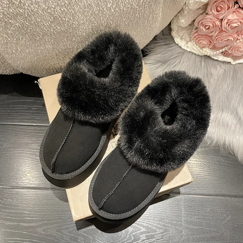 Women Short Plush Warm Snow Boots