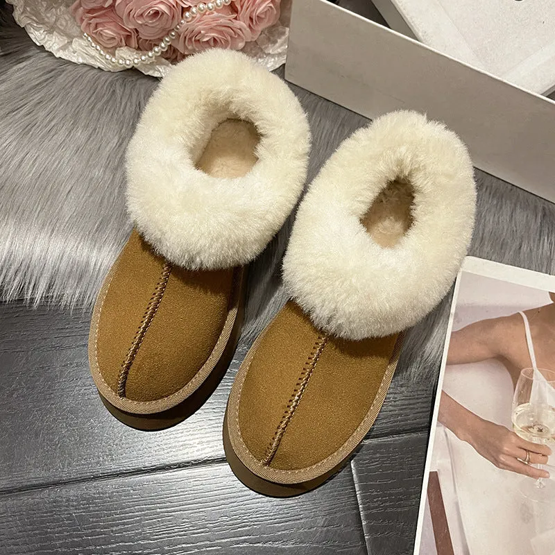 Women Short Plush Warm Snow Boots